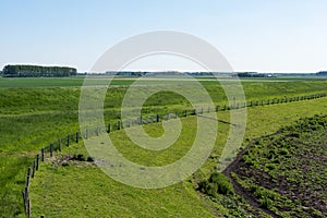 View over the agriculture fields and nature reserve of the drowned land of Saeftinghe nature reserve