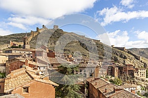 A view over Albarracin town and the medieval wall