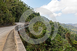 View over the Alejandro de Humboldt National Park region guantanamo cuba. UNESCO world heritage site