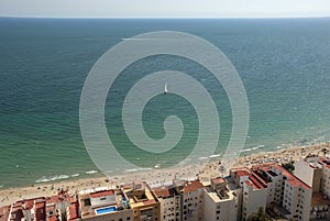View over Alicante and sea at Costa Blanca, Spain