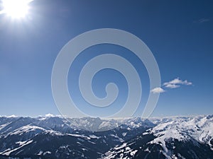 View over the alps in Austria