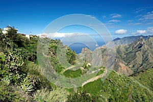 View over the Anaga mountains and the Atlantic from Taborno Tenerife photo