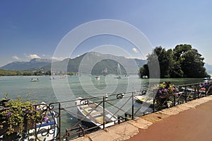 View over Annecy lake