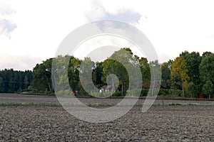 View over arable land