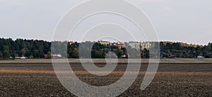 View over arable land