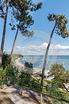 Arcachon Bay, France, view over the bay in summer