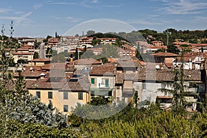 View over Asciano, Italy photo