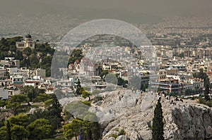 View over Athens from Acropolis