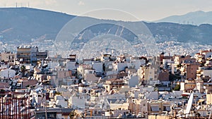 View Over Athens Skyline Agglomeration, Greece