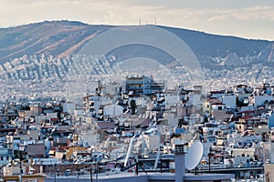 View Over Athens Skyline Agglomeration, Greece photo