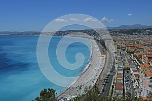 View over the Baie des Anges - Nice