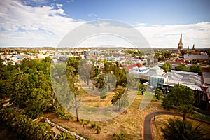 View over Bendigo CBD