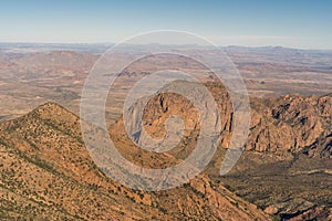 View over Big Bend National Park from Emory Peak