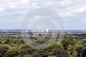 View over the Bochum city park