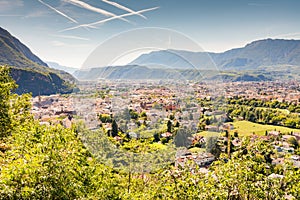 View over Bolzano