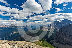 View over Bow Valley, in Banff National Park photo