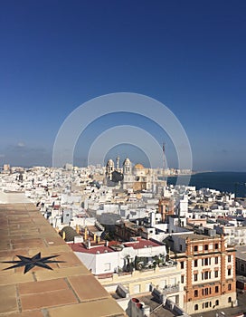 View over Cadiz in Spain