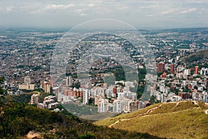 View over cali from tres cruces, Colombia