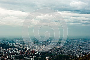 View over cali from tres cruces, Colombia