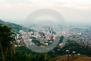 View over cali from tres cruces, Colombia photo