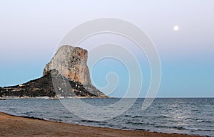 View over Calp beach and famous Natural Park of PeÃÆÃÂ±ÃÆÃÂ³n de Ifach photo
