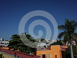 A view over Campeche in Mexico