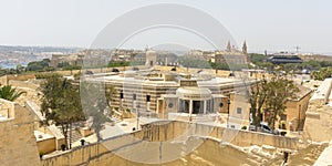 View over Central Bank of Malta Valletta Malta