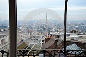 View over the centre of Brussels, Belgium