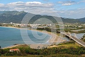 View over checheng town at pingtung county in taiwan photo