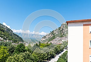 View over the city of Berat in Albania