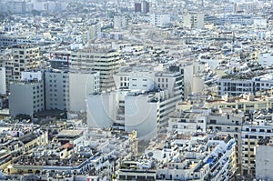 View over the city of Casablanca, Morocco