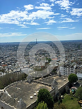 View over the city of Paris in France 7.5.2016