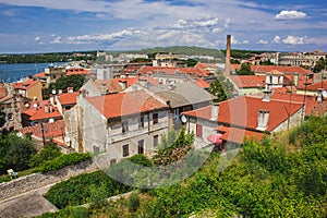 View over the city of Pula, Istrian Peninsula in Croatia