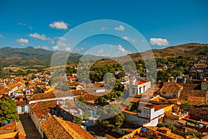 View over the city Trinidad on Cuba