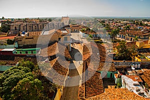 View over the city Trinidad on Cuba