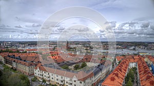 View over cityscape 2018, Gothenburg in Sweden