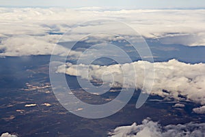 View over the clouds, view from sky, view from plane