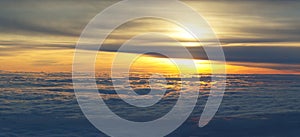 View over the clouds