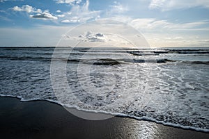 A view over the coast of viareggio