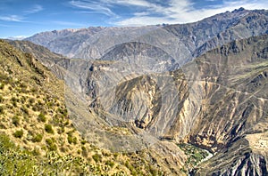 View over the Colca Canyon