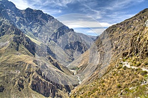 View over the Colca Canyon photo