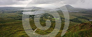 View over Connemara National Park,