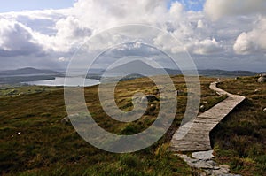 View over Connemara National Park,