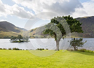 View over Crummock Water in Lake District