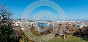 View over the Danube in Budapest with the Hungarian Parliament Building