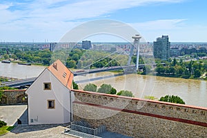 View over Danube river in Bratislava, Slovakia