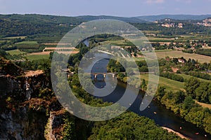 View over Dordogne Valley from Domme, Doprdogne