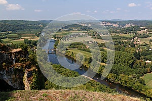 View over Dordogne Valley from Domme, Doprdogne