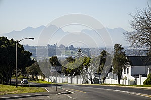 A view over Durbanville near Cape Town