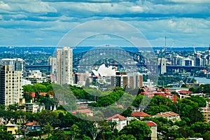 View Over Eastern Suburbs to Sydney City and Harbour, Australia